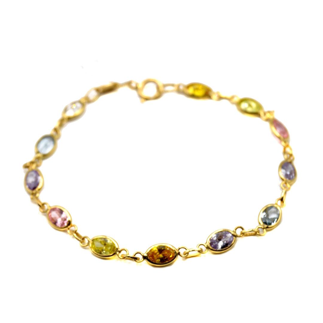 PULSERA MUJER ORO 18K PIEDRAS NATURALES 315-18