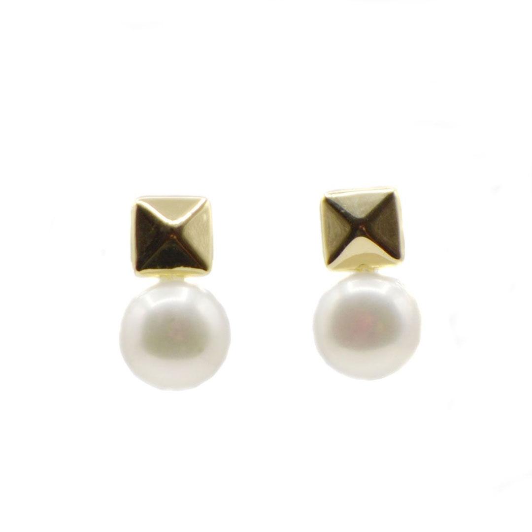 PENDIENTES MUJER ORO 18K Y PERLA 230841