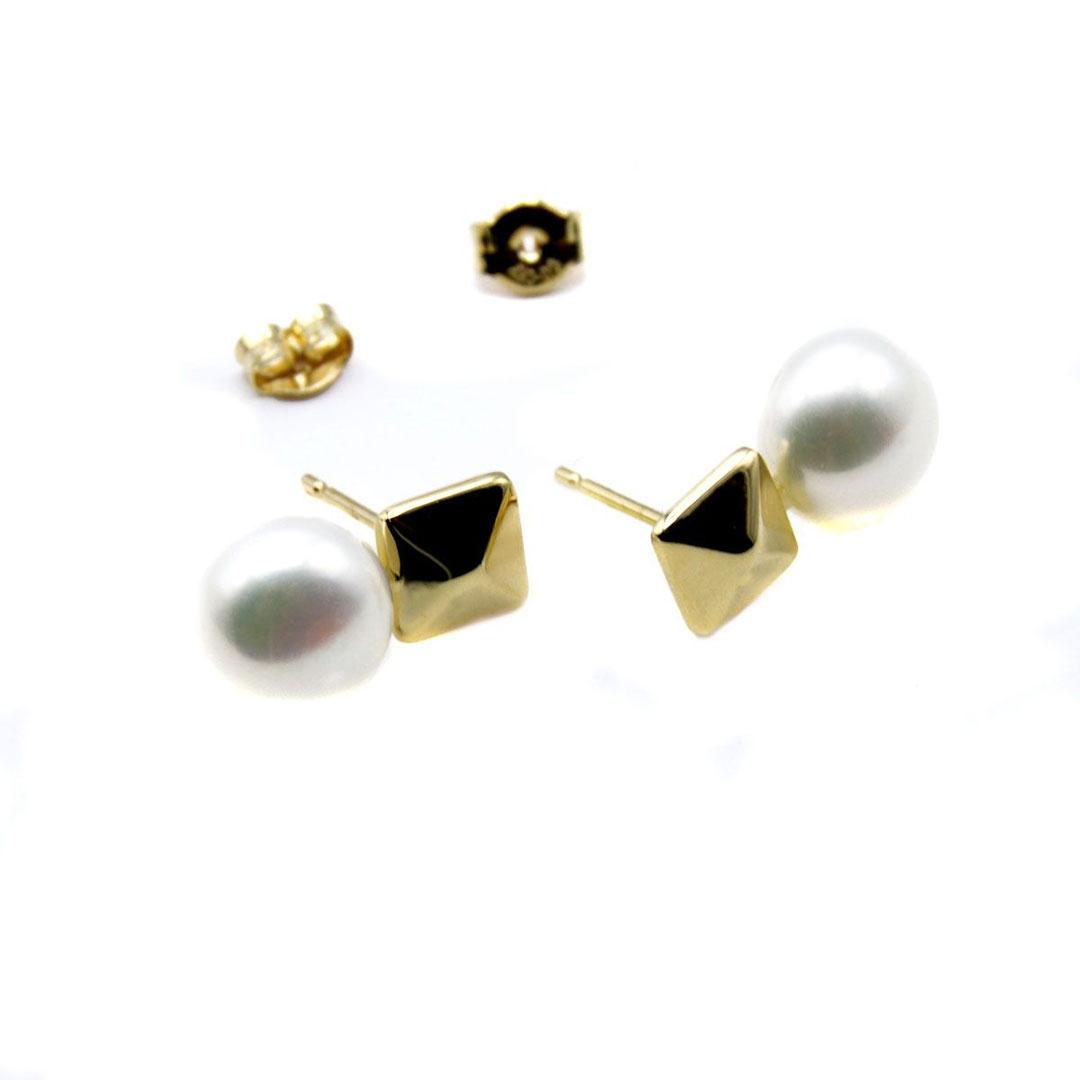 PENDIENTES MUJER ORO 18K Y PERLA 230841