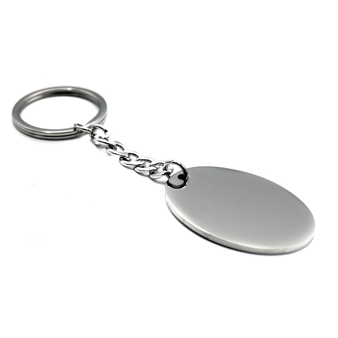 Regalo llavero acero ovalado 12/102