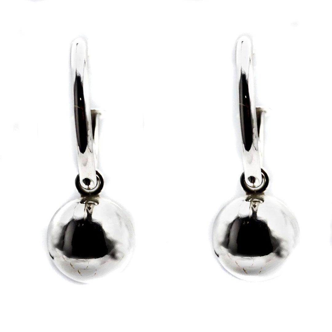 PENDIENTES MUJER PLATA ARO/BOLA P3002