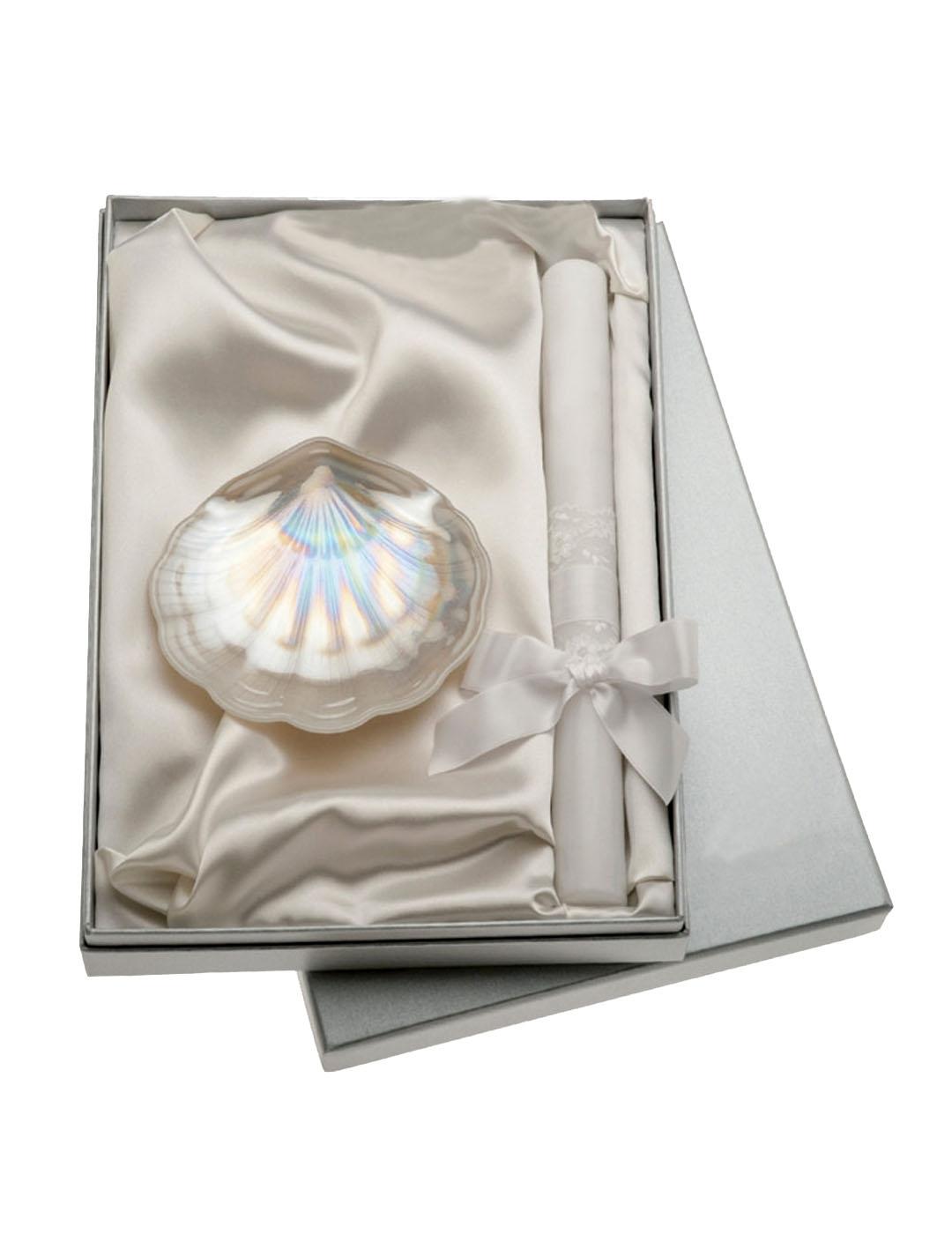 SET BAUTISMO VELA   CONCHA M. PERLA GA1143C