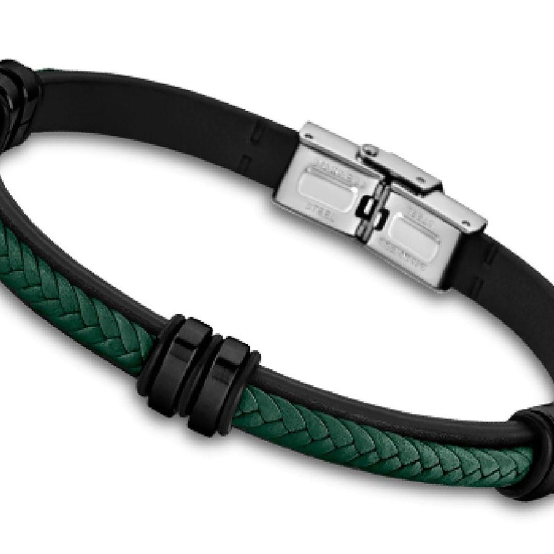 PULSERA HOMBRE LOTUS ACERO Y CUERO LS1829-2/8