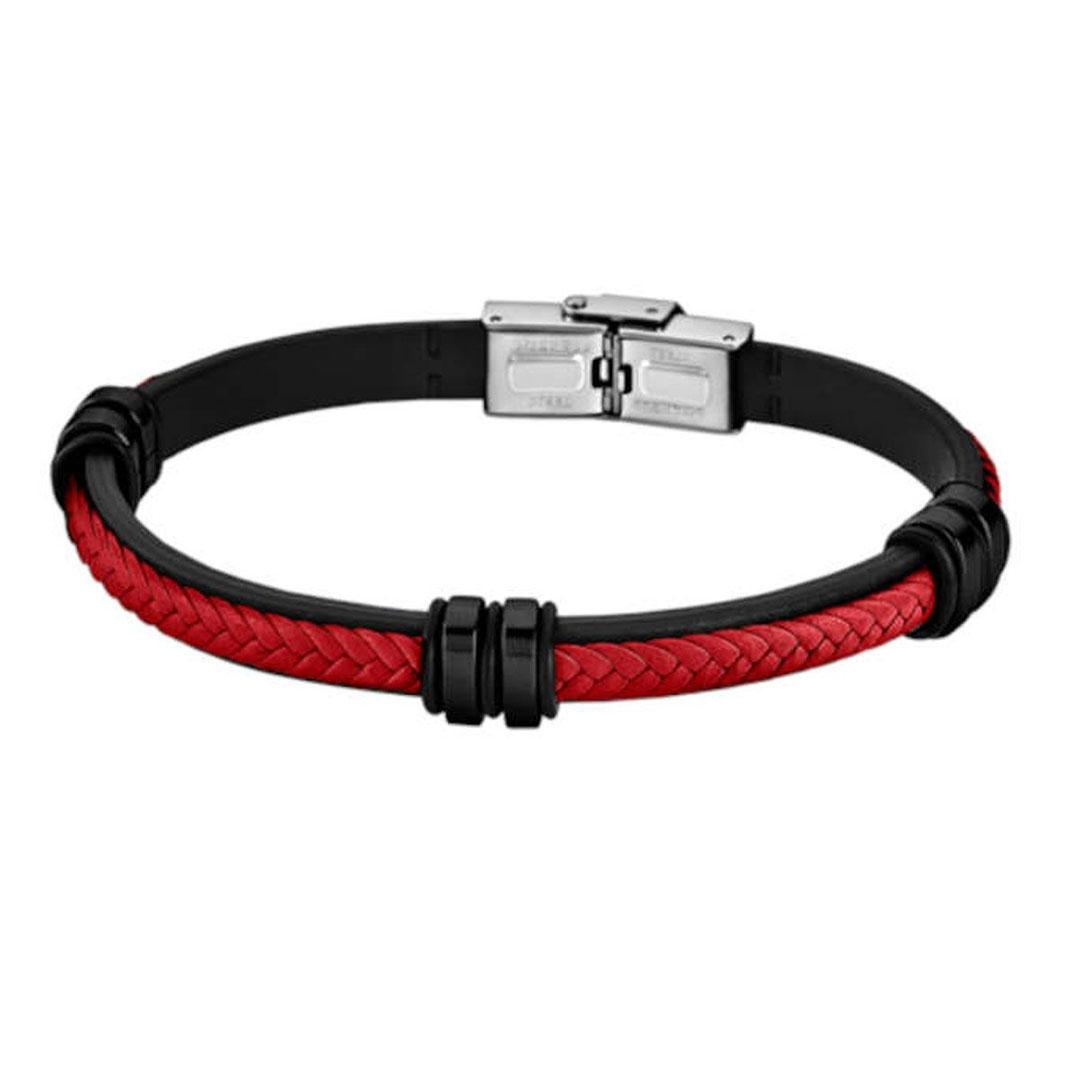 PULSERA HOMBRE LOTUS ACERO Y CUERO LS1829-2/9