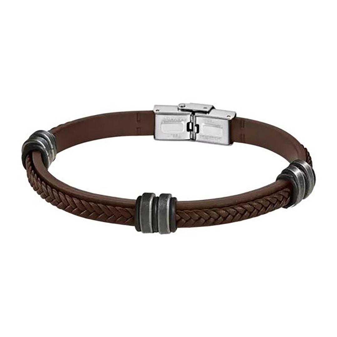 PULSERA HOMBRE LOTUS ACERO Y CUERO LS1829-2/A