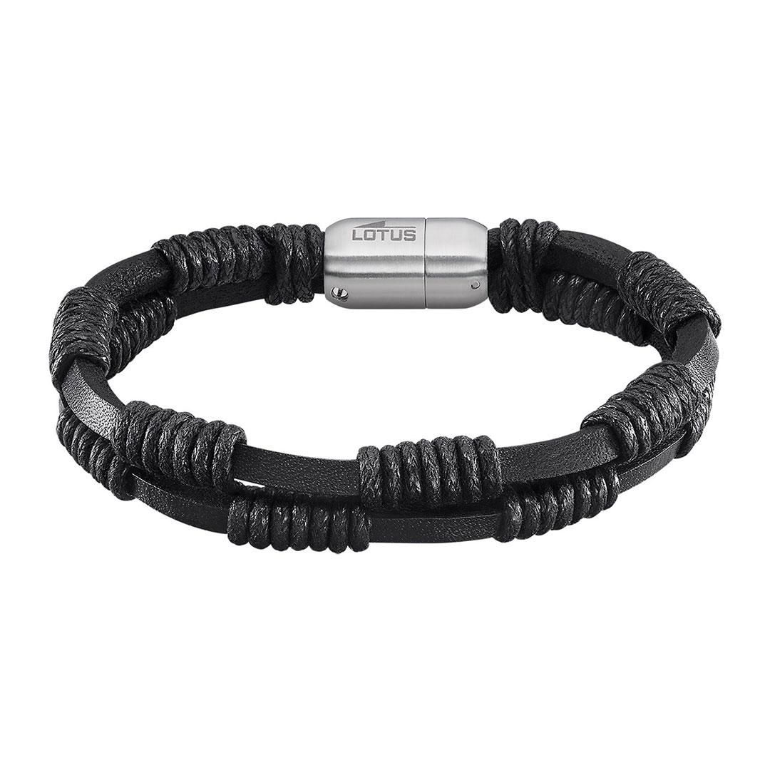 PULSERA HOMBRE CUERO Y ACERO LOTUS LS2197-2/1