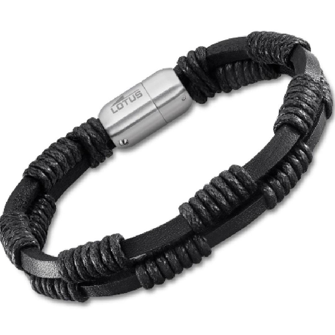 PULSERA HOMBRE CUERO Y ACERO LOTUS LS2197-2/1