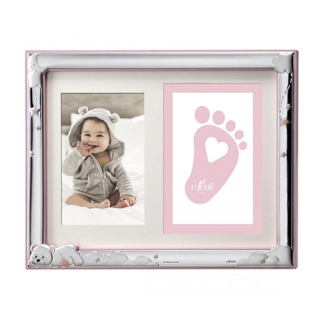 MARCO DE FOTOS PLATA 9X13 ROSA    HUELLA EV3310/01R
