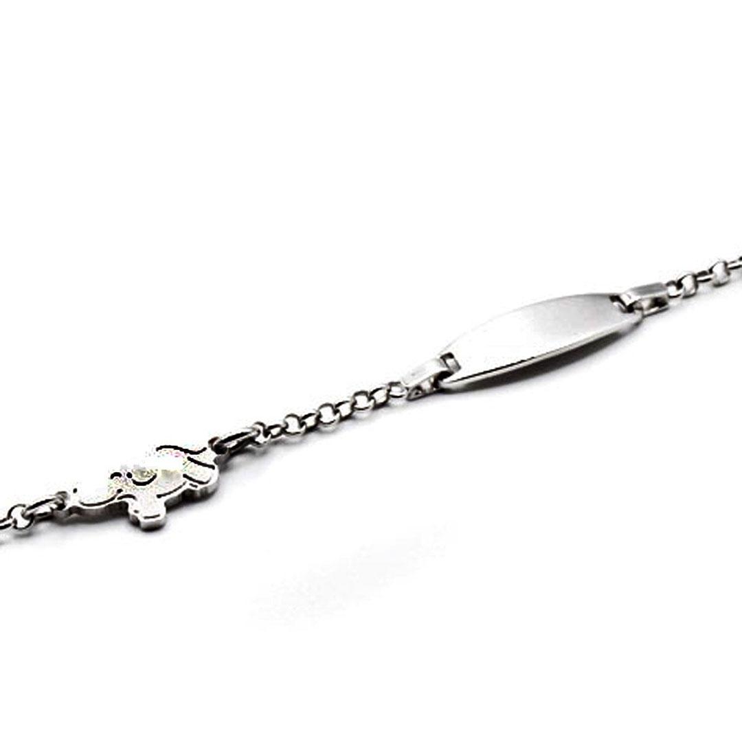 PULSERA MUJER PLATA ESCLAVA Y ELEFANTE P1140291