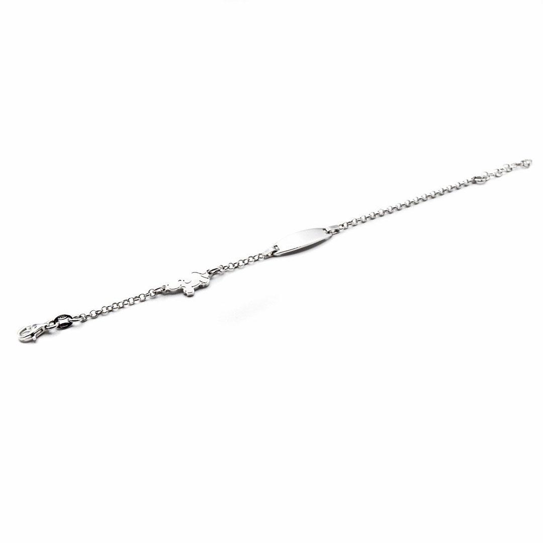 PULSERA MUJER PLATA ESCLAVA Y ELEFANTE P1140291