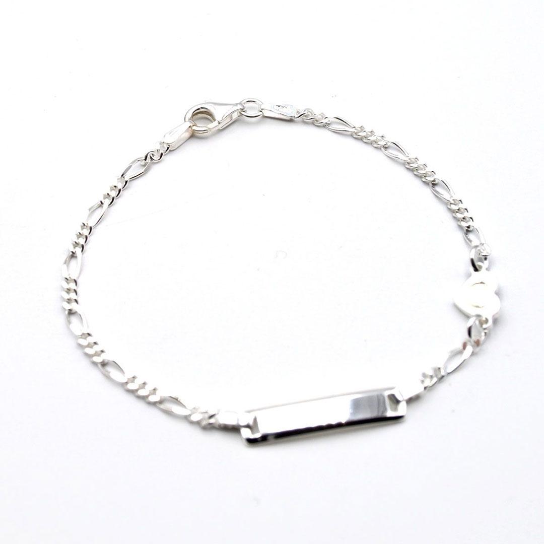 PULSERA MUJER PLATA ESCLAVA CON MOTIVO CORAZÓN P1140296