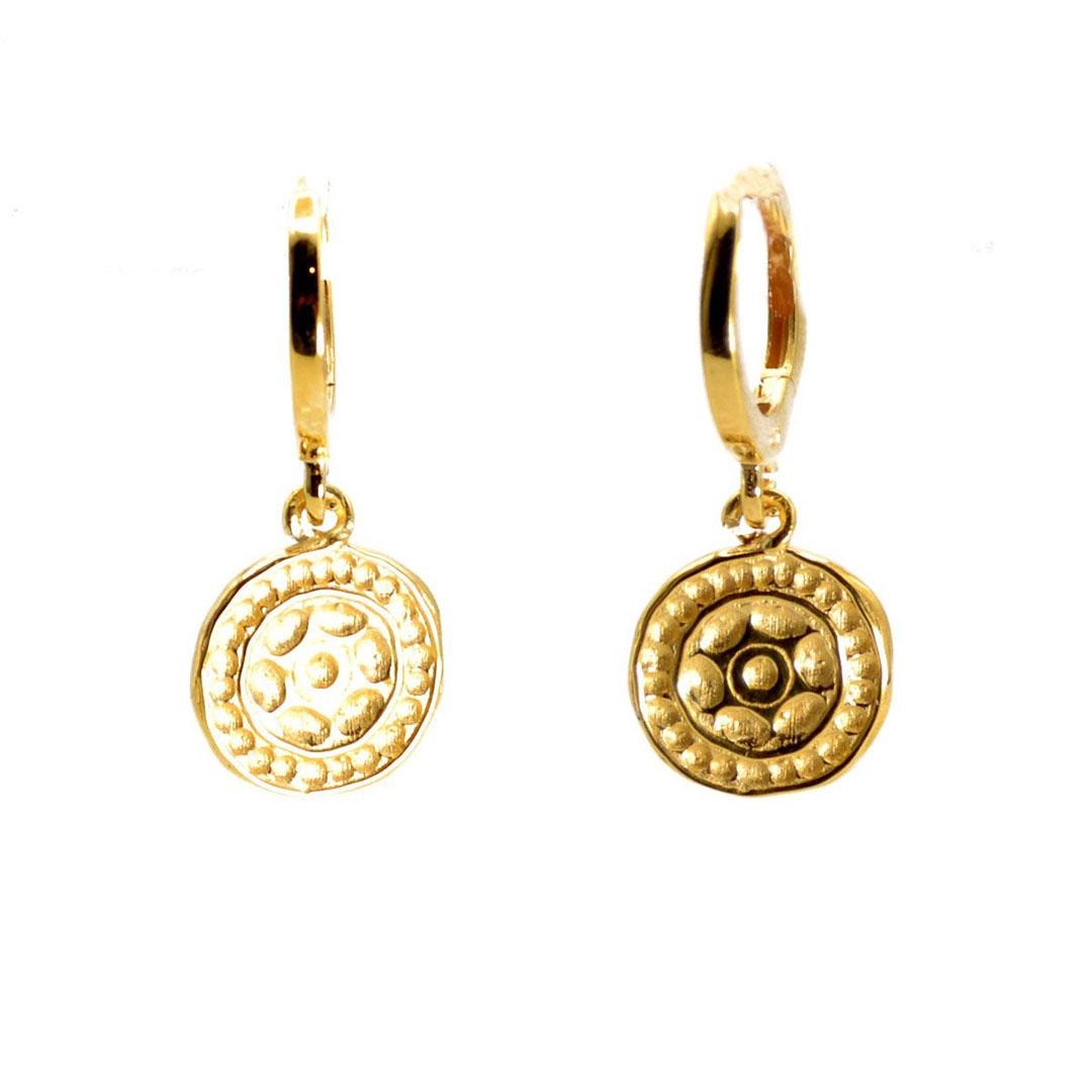 PENDIENTES MUJER PLATA DORADOS 19240A