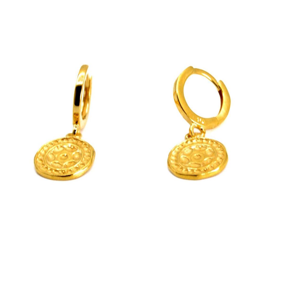 PENDIENTES MUJER PLATA DORADOS 19240A