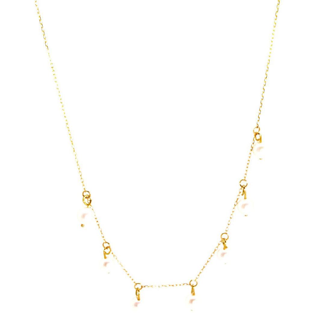 COLLAR MUJER ORO 18K Y PERLAS CULTIVADAS 13386