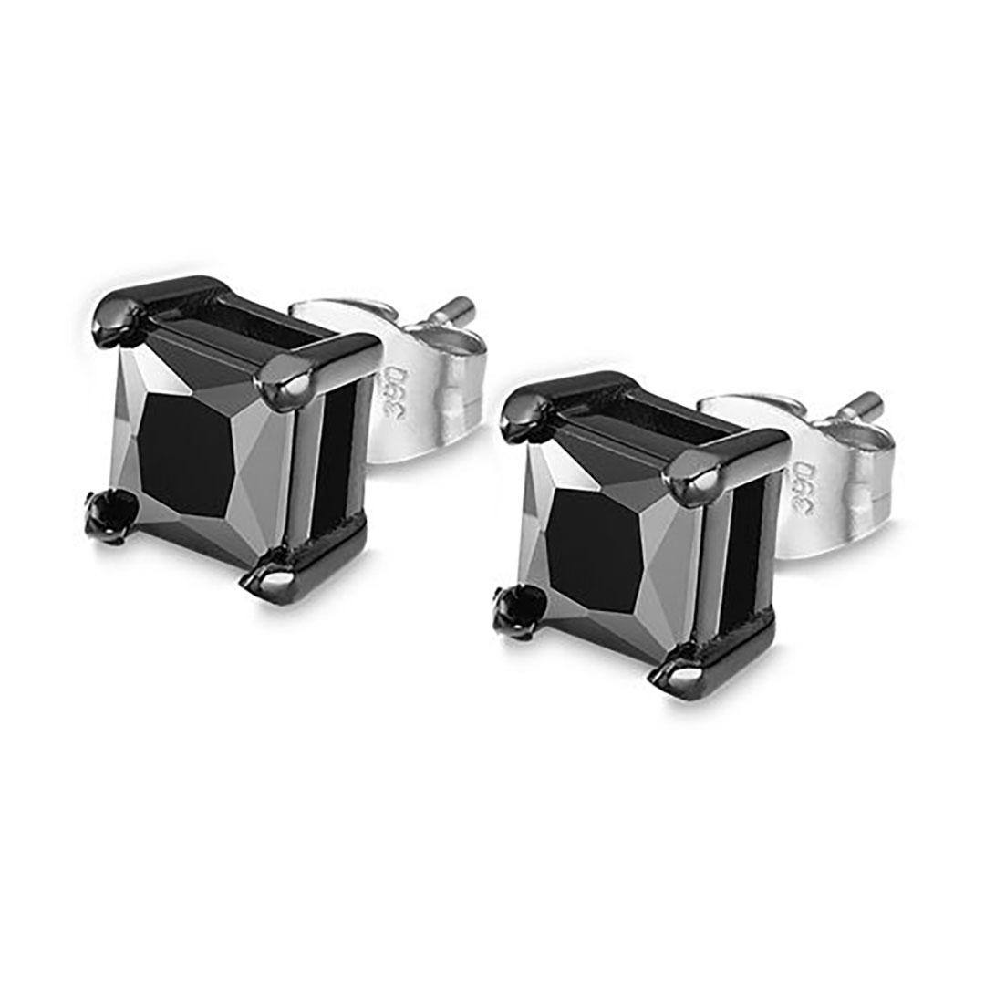 PENDIENTES HOMBRE LOTUS ACERO Y CIRCONITA  LS2166-4/2