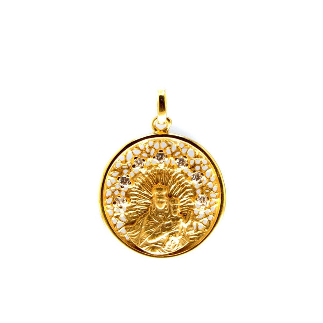 MEDALLA UNISEX PLATA DE LEY 925 DORADO 29330A