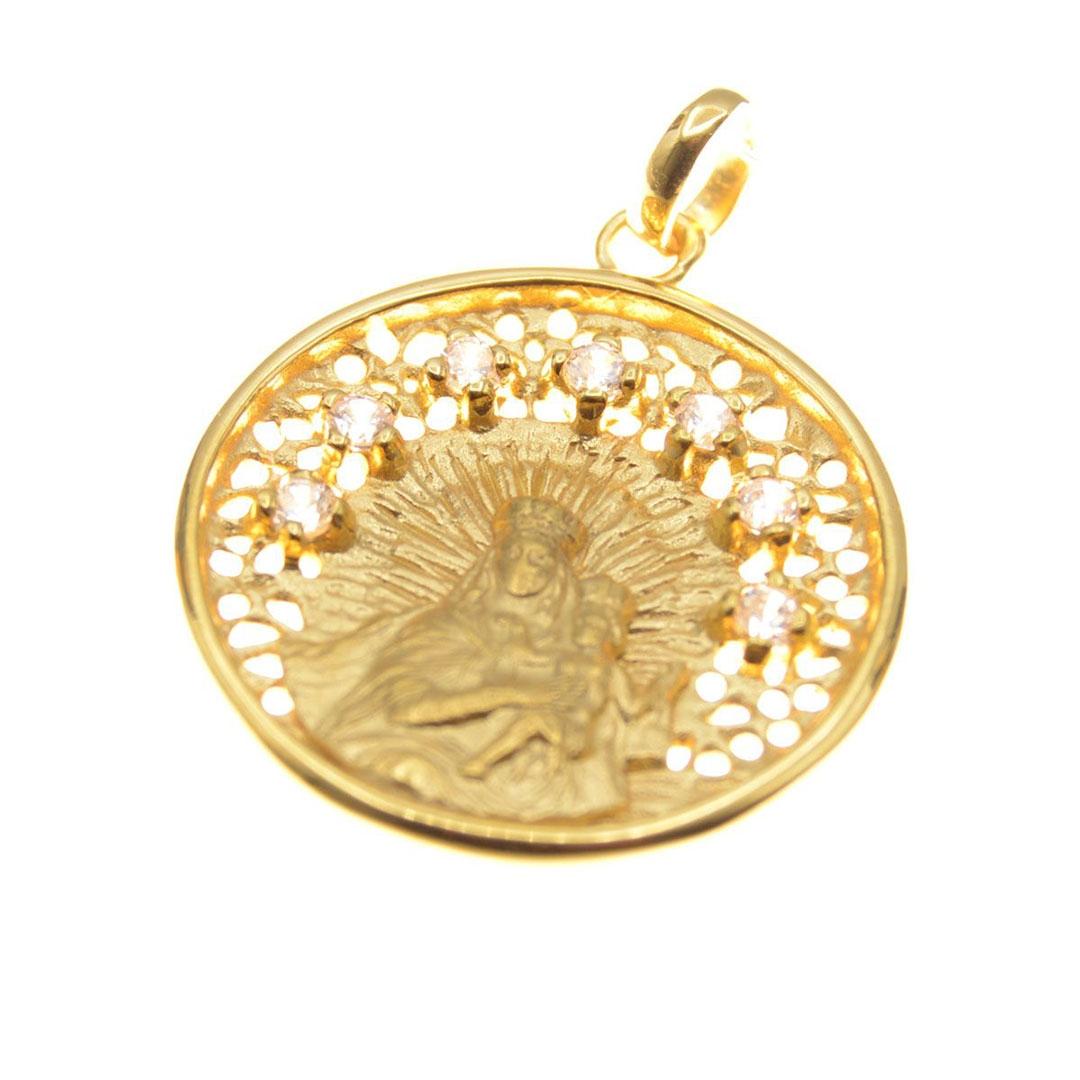 MEDALLA UNISEX PLATA DE LEY 925 DORADO 29330A