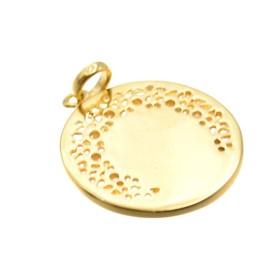 MEDALLA UNISEX PLATA DE LEY 925 DORADO 29330A