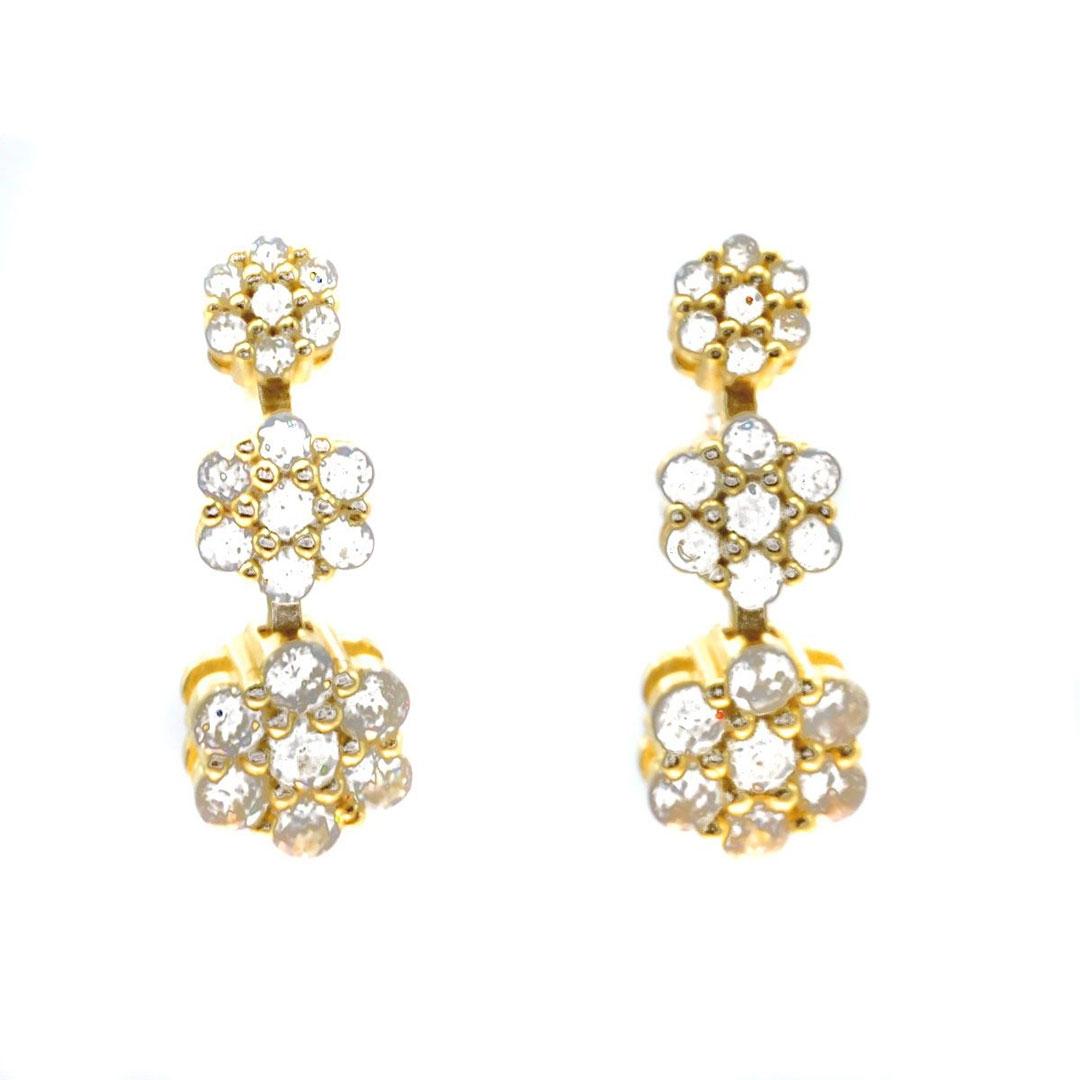 PENDIENTES MUJER PLATA DE LEY 925 DORADOS 24046/Y