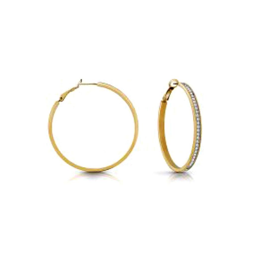 PENDIENTES ARO MUJER ACERO DORADO GUESS JUBE02247JWYGT-U