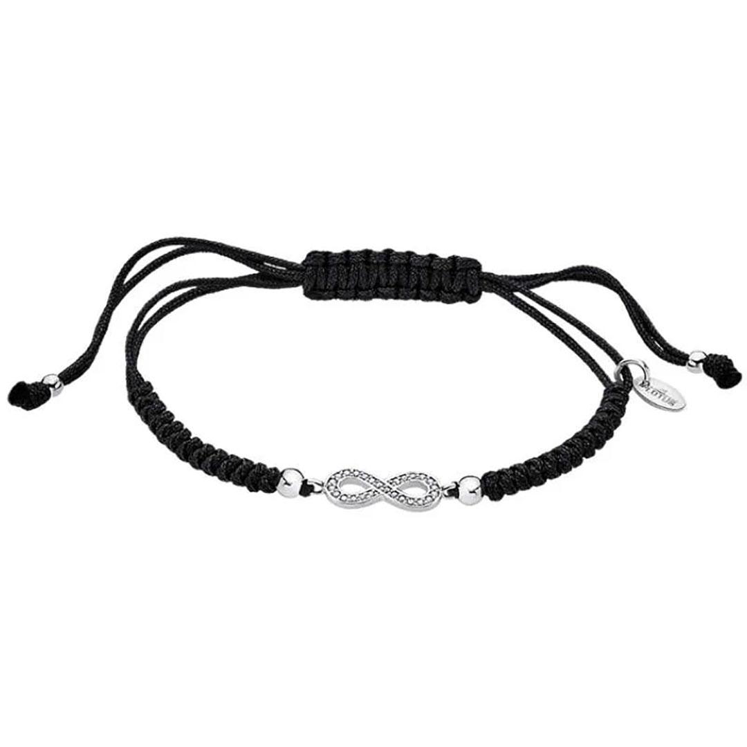 PULSERA MUJER PLATA Y CORDÓN NYLON LP1859-2/2