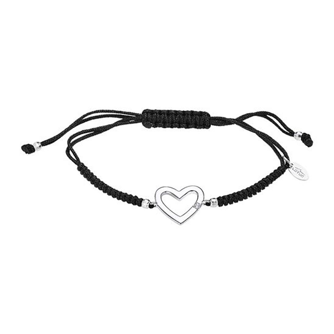 PULSERA MUJER PLATA Y CORDÓN NYLON LP3217-2/1