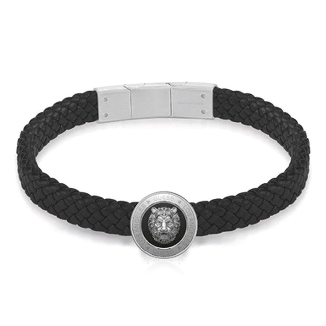 PULSERA HOMBRE ACERO Y PIEL GUESS JUMB01312JWSTBKT-U