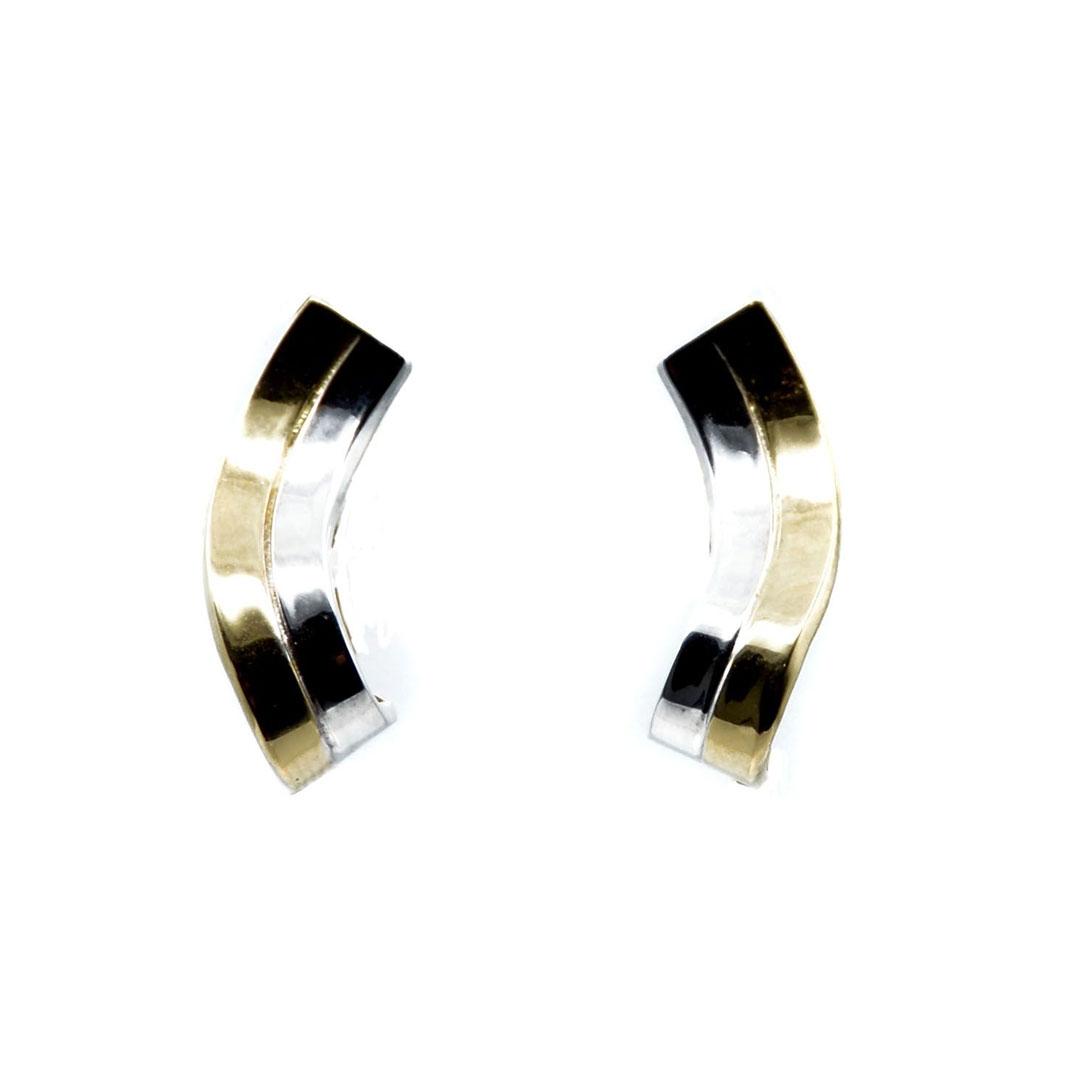PENDIENTES MUJER ORO 18K BICOLOR 5825M
