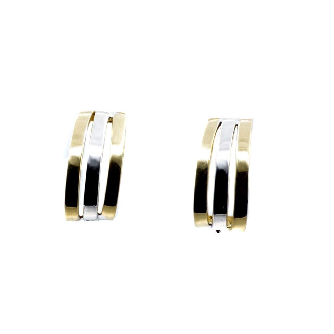 PENDIENTES MUJER ORO 18K BICOLOR S 5826M