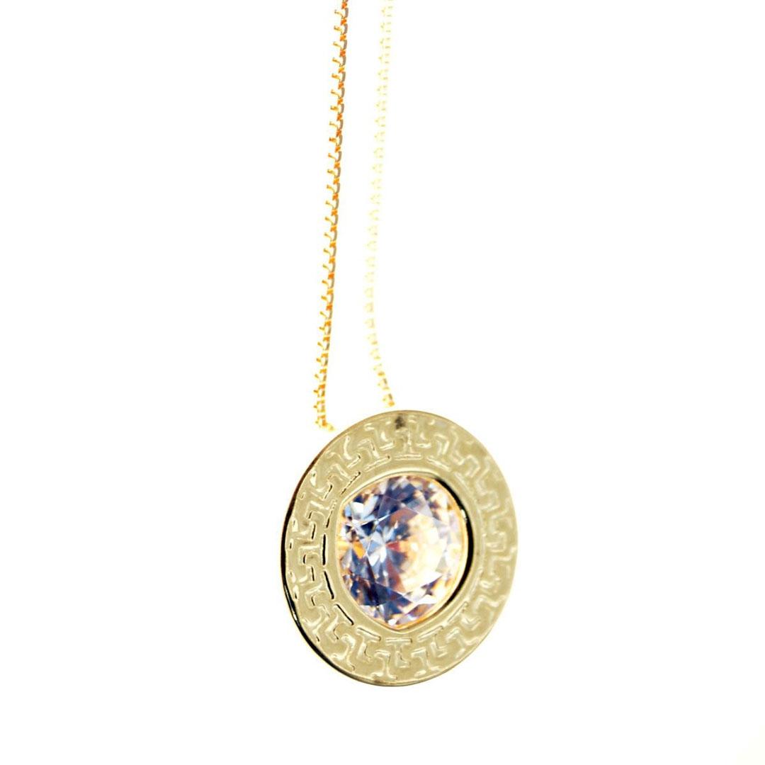 COLLAR MUJER ORO 18K COLGANTE CON CIRCONITA 7011M