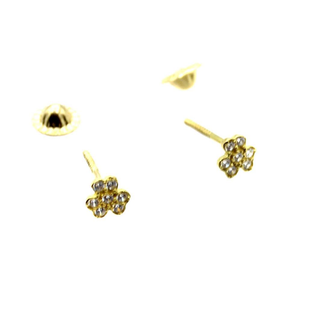 PENDIENTES MUJER / INFANTIL ORO 18K CON CIRCONITA 5534M