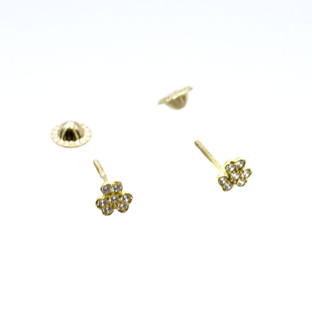 PENDIENTES MUJER / INFANTIL ORO 18K CON CIRCONITA 5534M
