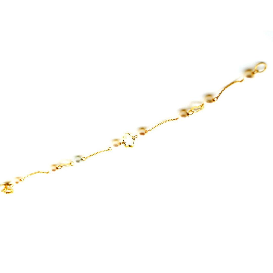 PULSERA MUJER ORO 18K  Y PERLAS 1050F