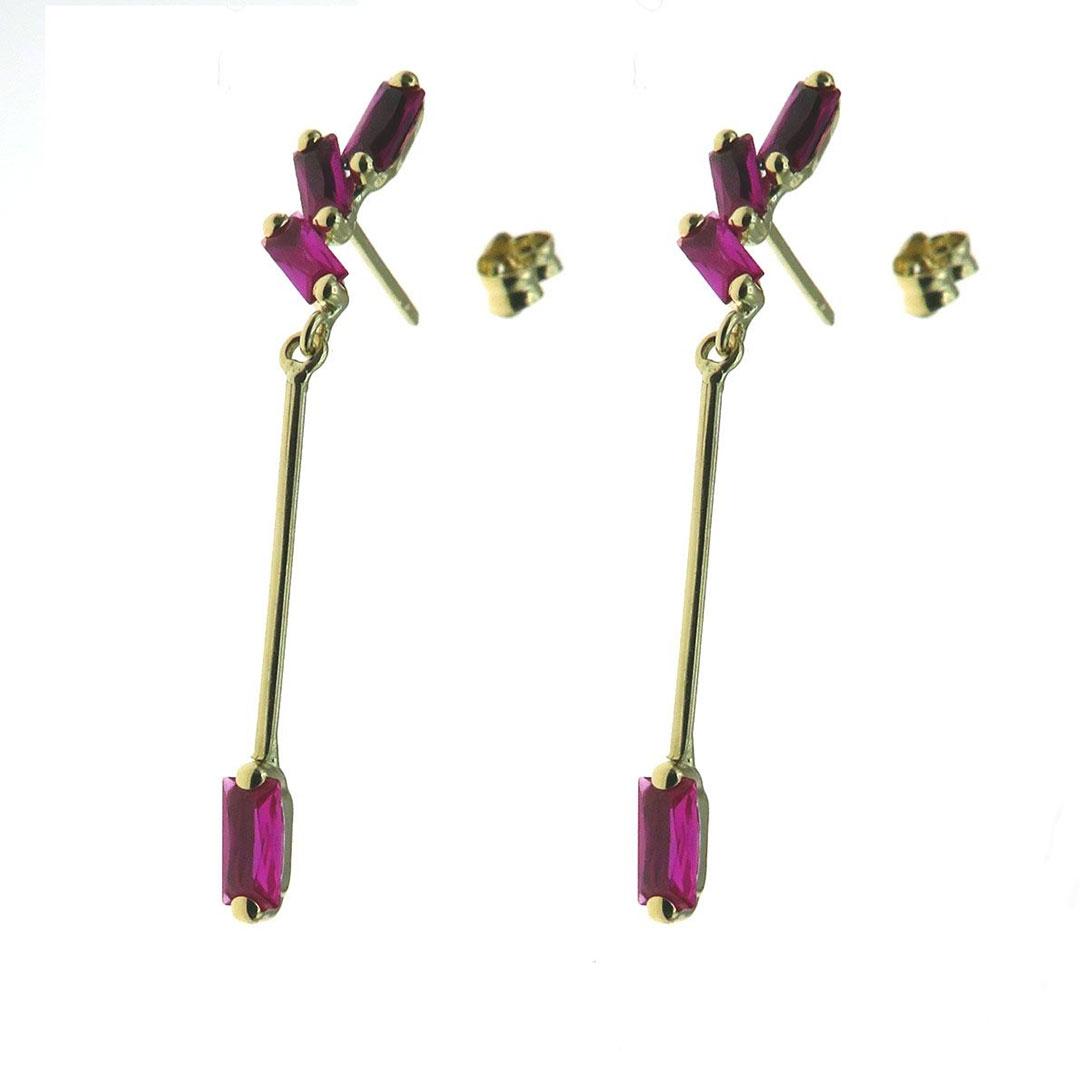 PENDIENTES LARGO MUJER ORO 18K 5994R