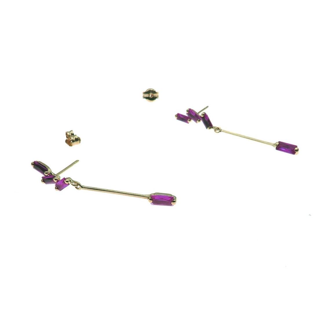 PENDIENTES LARGO MUJER ORO 18K 5994R