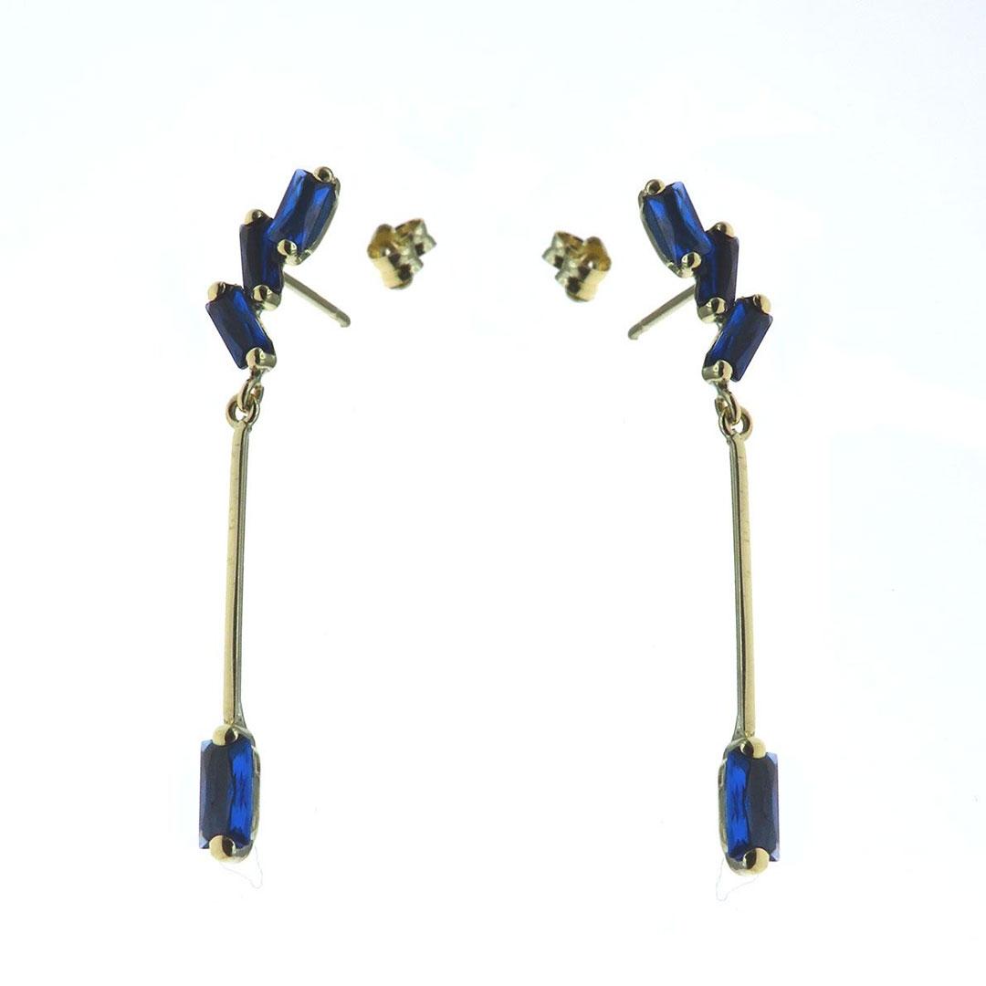 PENDIENTES LARGO MUJER ORO 18K 5994A
