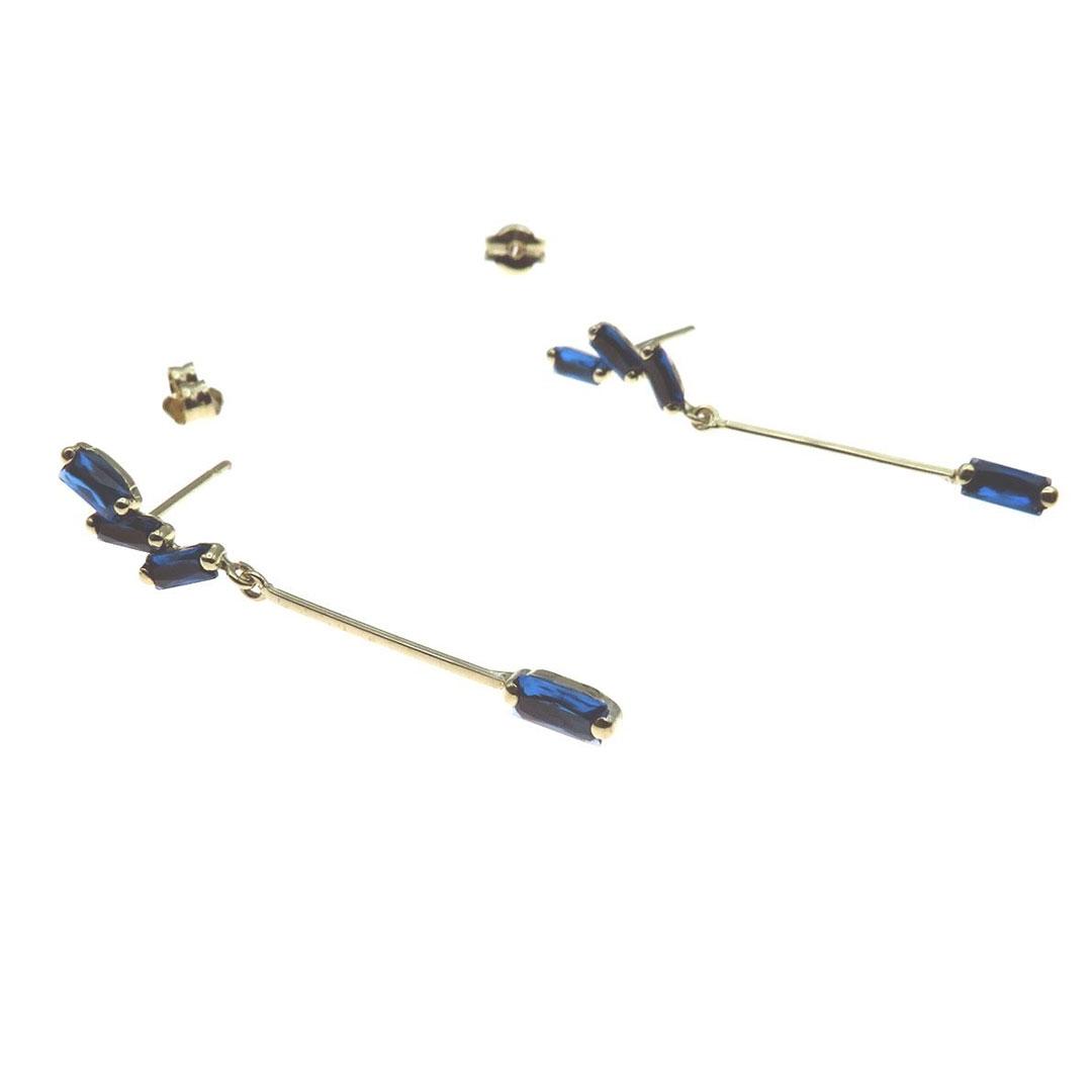 PENDIENTES LARGO MUJER ORO 18K 5994A