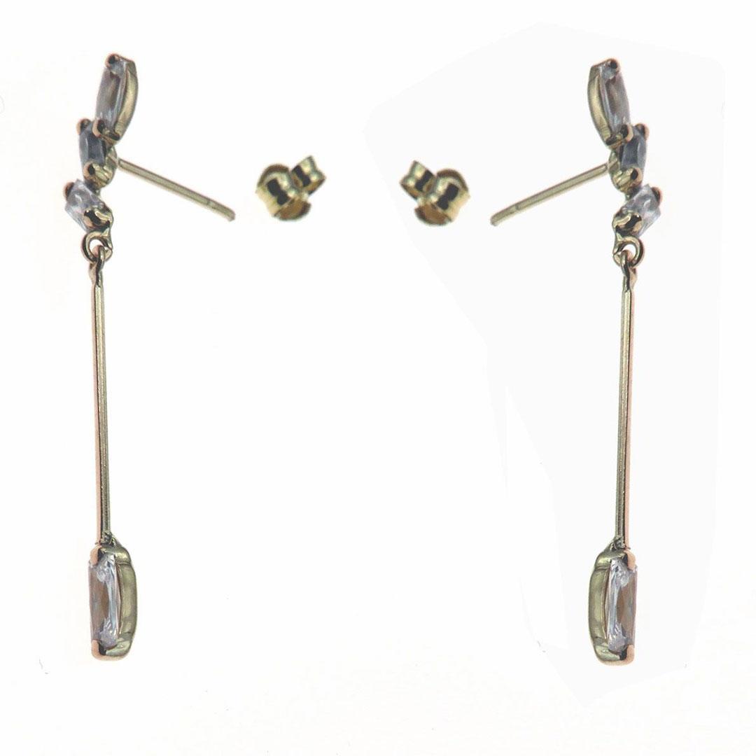 PENDIENTES LARGO MUJER ORO 18K 5994C