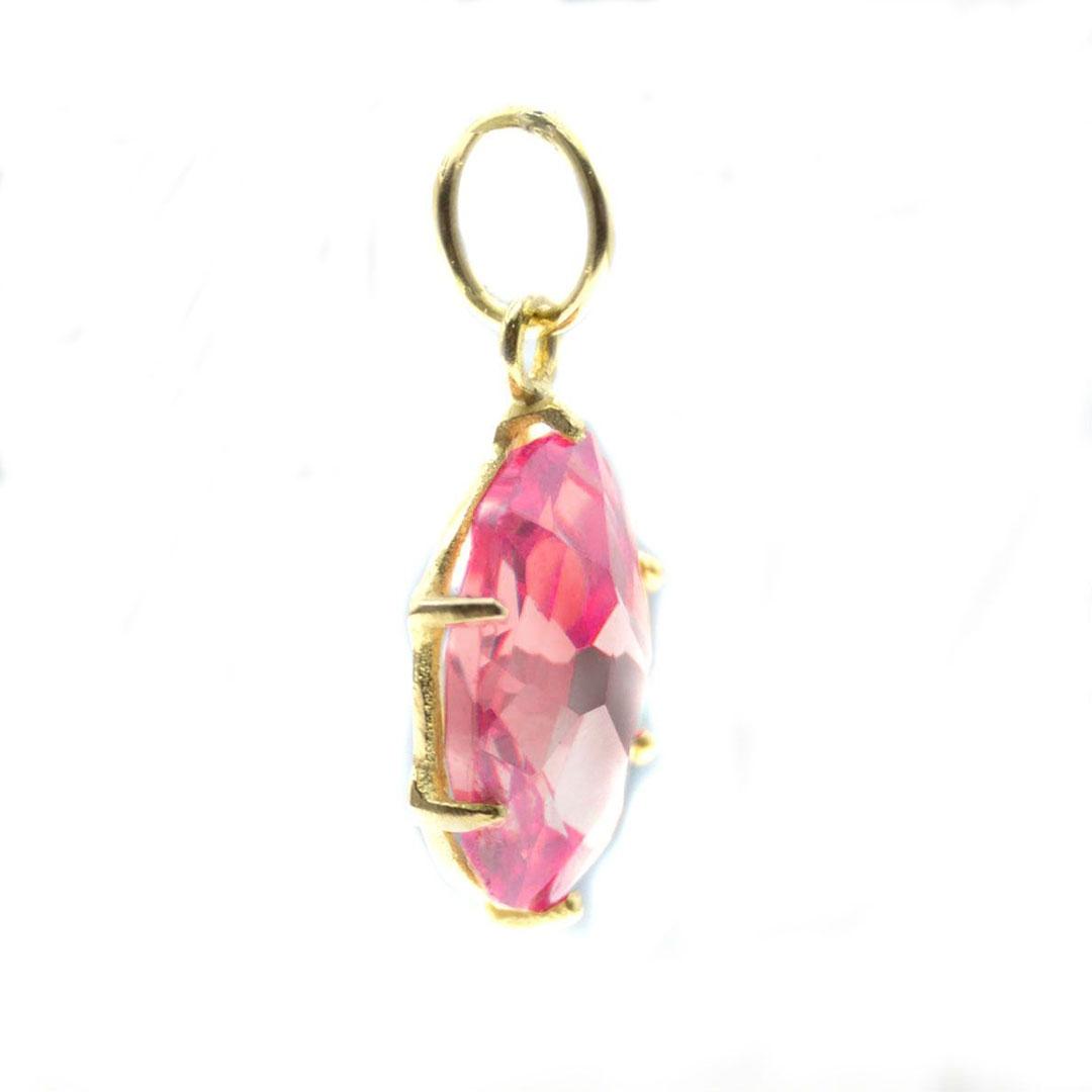 COLGANTE MUJER ORO 18K Y CIRCONITA ROSA 955-53R