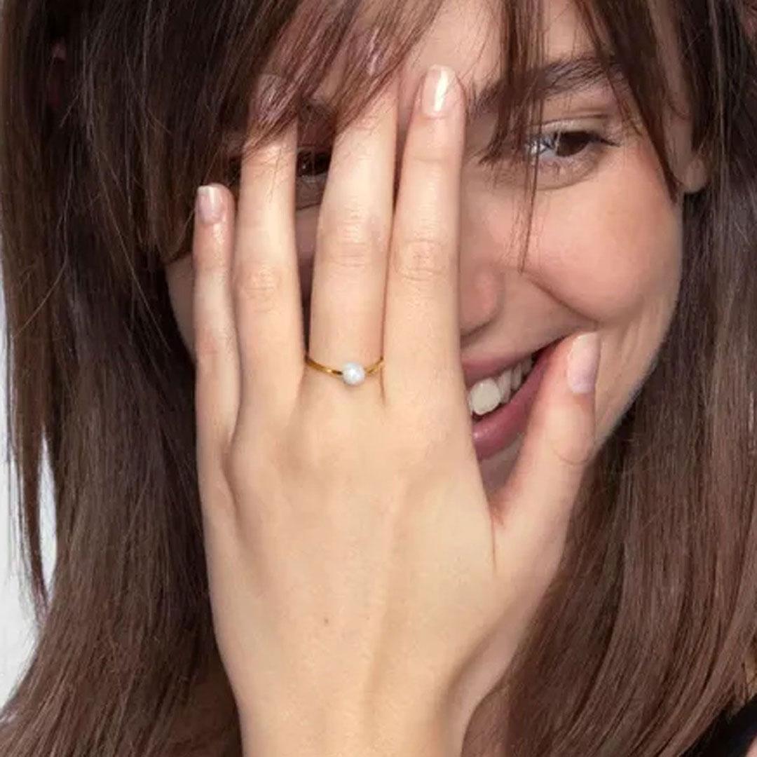 ANILLO MUJER PLATA LEY 925 Y PERLA NOMINATION 149012