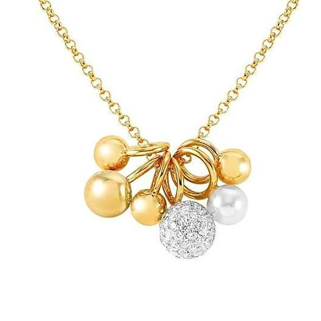 COLLAR MUJER PLATA LEY 925 DORADO NOMINATION 149016A