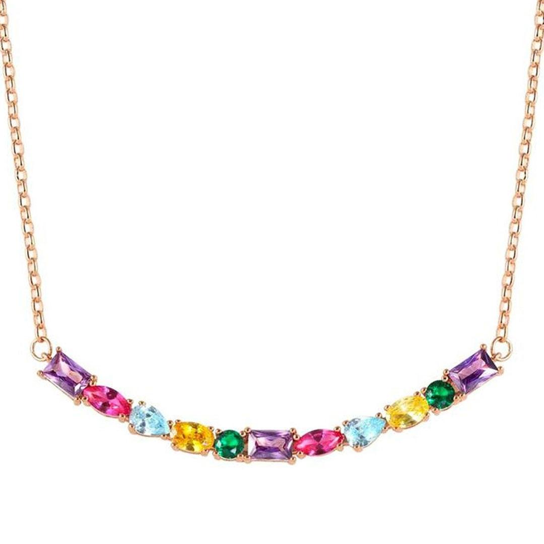 COLLAR MUJER PLATA LEY DORADA NOMINATION 149807/26