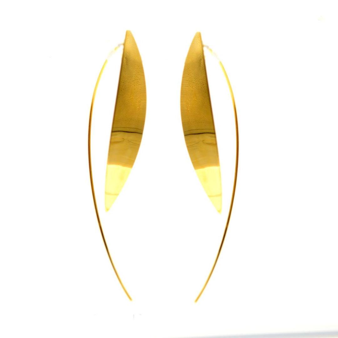 PENDIENTES MUJER PLATA LEY DORADOS 925 19641A