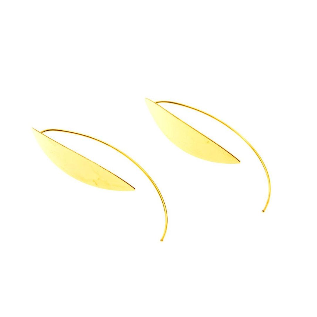 PENDIENTES MUJER PLATA LEY DORADOS 925 19641A