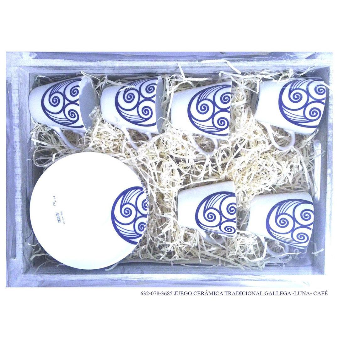 REGALO JUEGO CAFÉ CERÁMICA TRADICIONAL 6 PIEZAS 3685