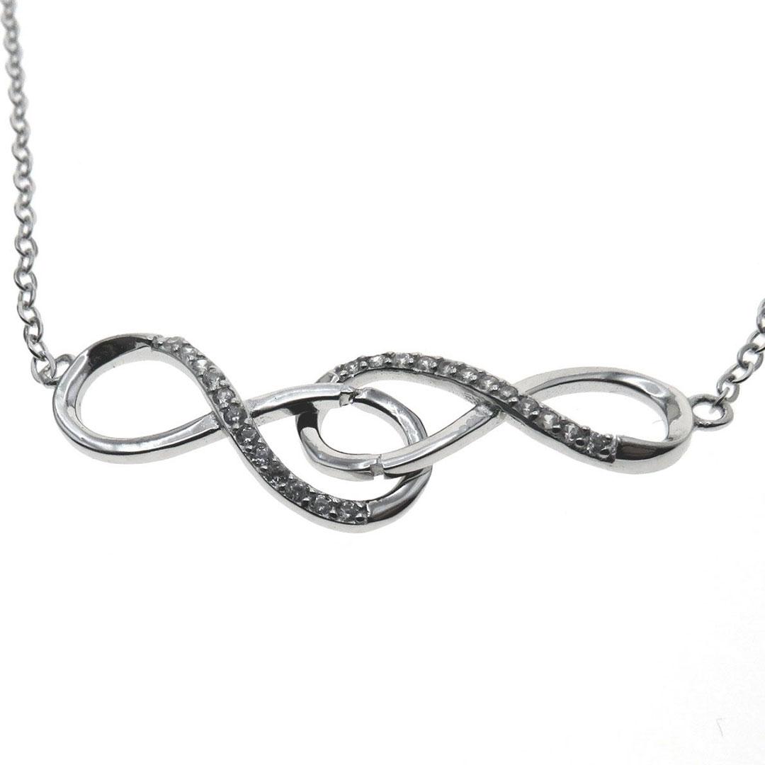 COLLAR MUJER PLATA LEY 925 CON INFINITOS 101