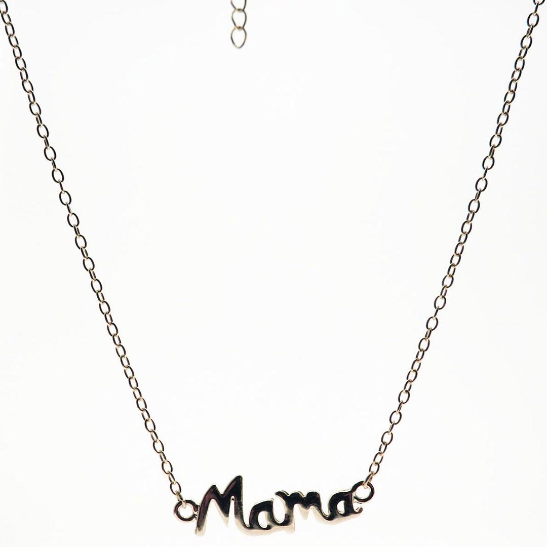 'COLLAR MUJER PLATA LEY 925   ''MAMA'' 801A'