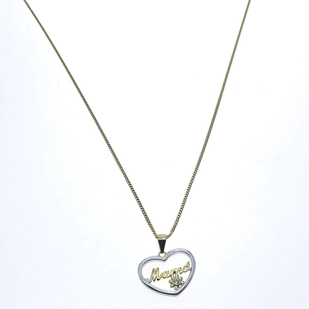 'COLLAR MUJER PLATA LEY 925 CORAZON ''MAMA'' 803A'