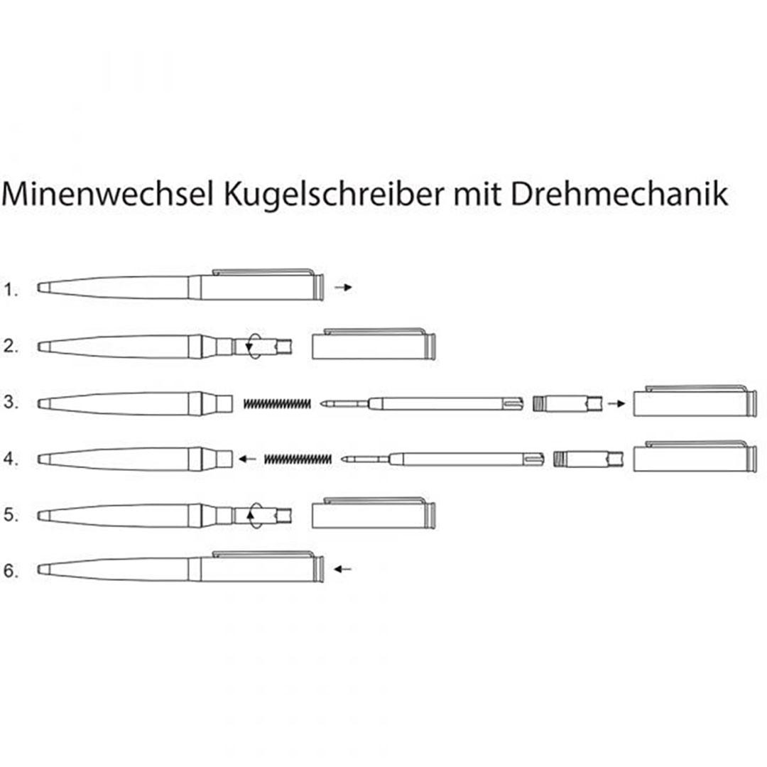 BOLIGRAFO  PLATA WALDMANN 0051