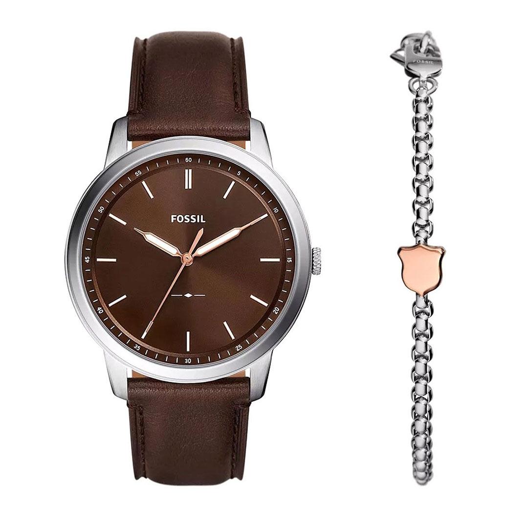 RELOJ HOMBRE FOSSIL   PULSERA ACERO FS6019SET